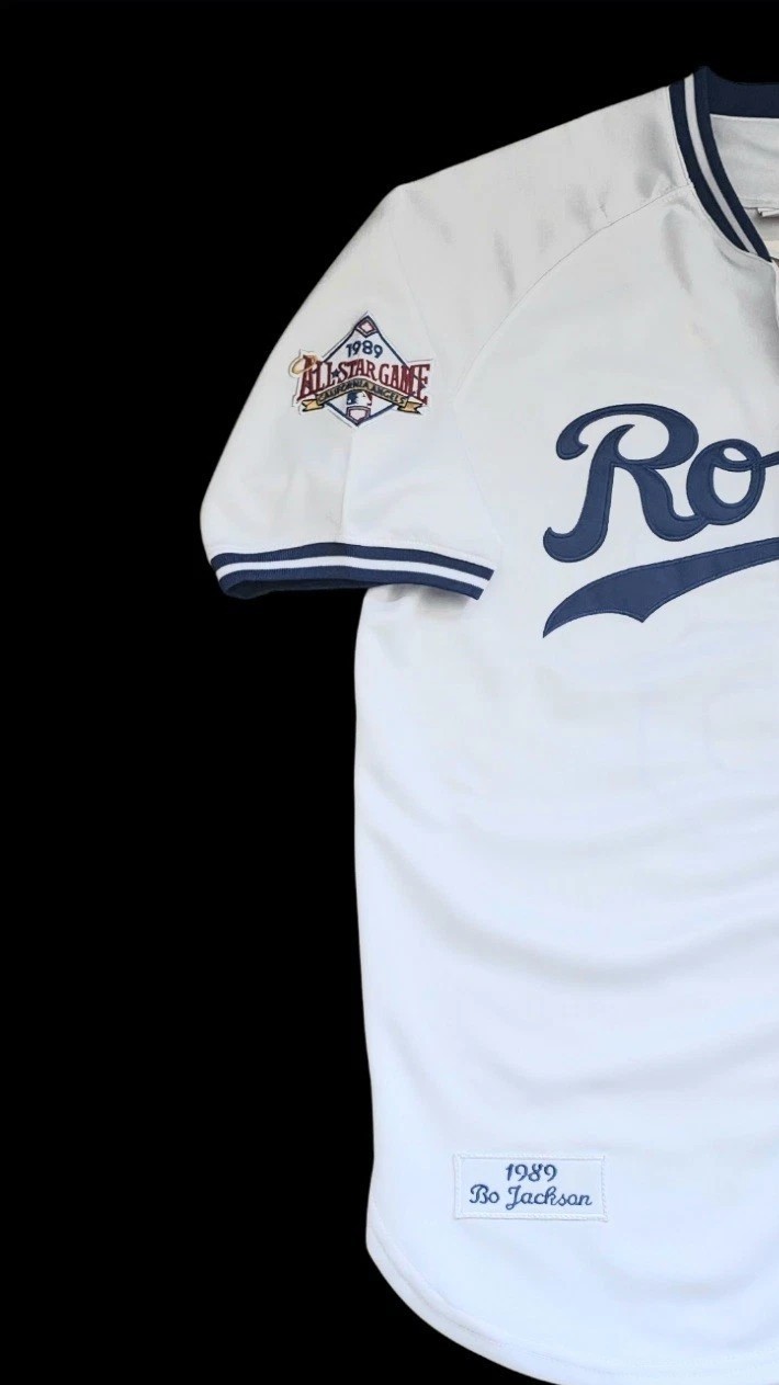 Bo Jackson Kansas City Royals Button-Up All-Star Men’s Home Baseball Jersey