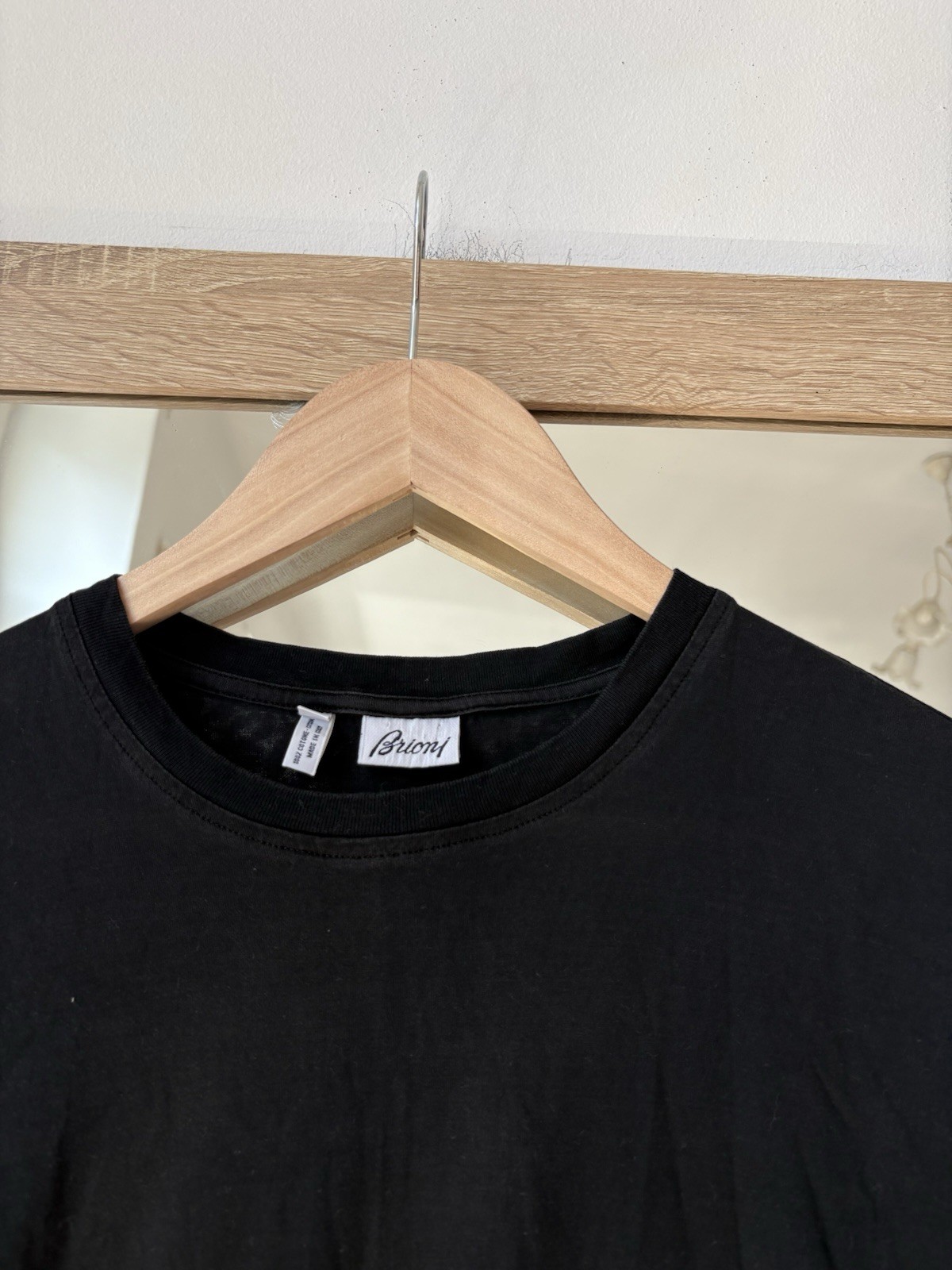 Brioni Black Luxury Mens Tshirt Size L