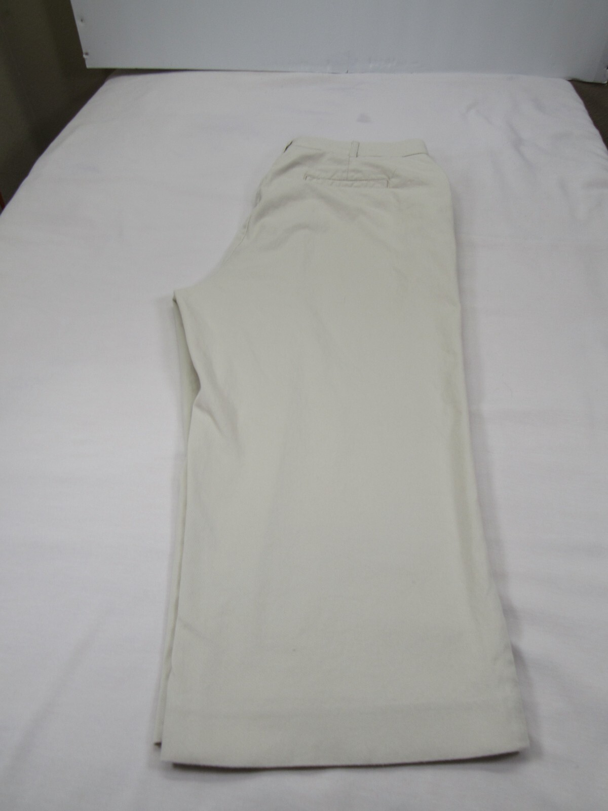 Kim Rogers Womens Pants 14 [ 34W 20L ] Beige Crop Straight 4 Pockets Stretch