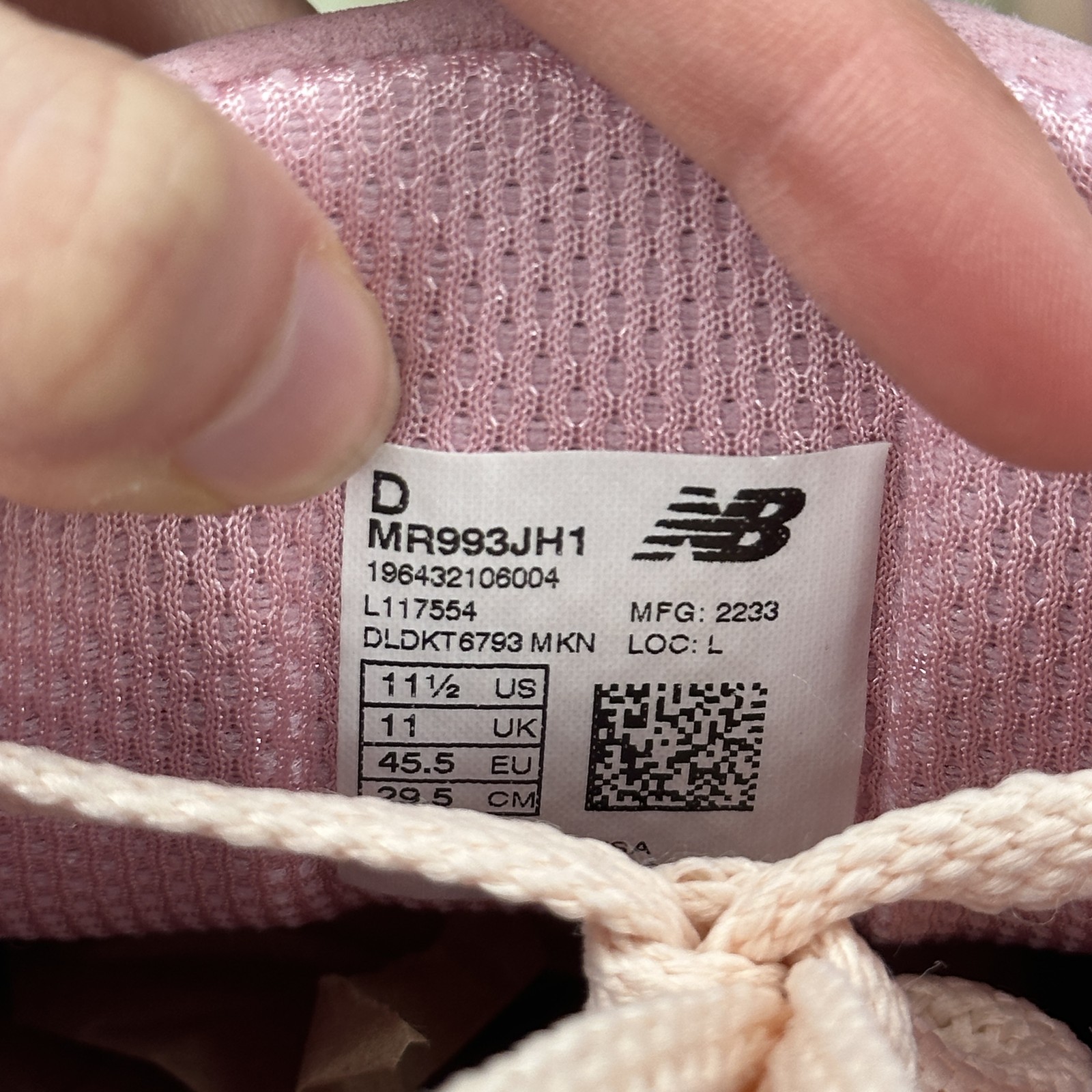 New Balance 993 Joe Freshgoods Performance Art Powder Pink *pre-owned* SIZE 11.5