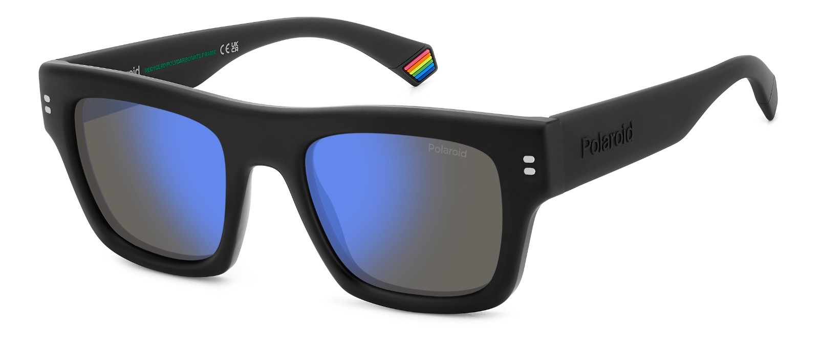Polaroid Sunglasses 6238/S/X 003 (5X) Matte Black/Blue Mirror Polarized Cal.51