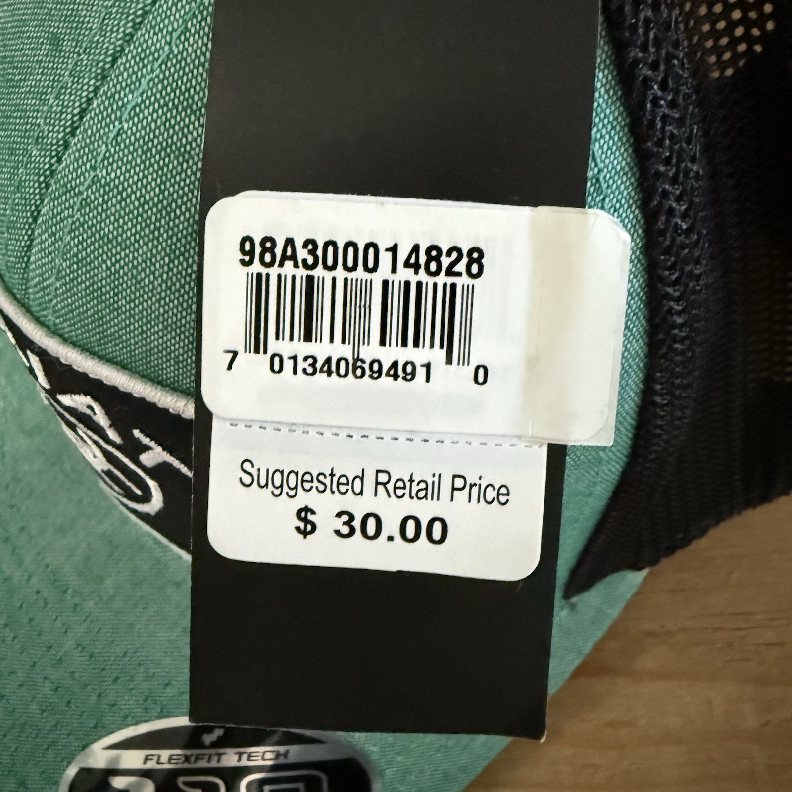 Ariat Men’s 110 FlexFit Tech Adjustable SnapBack Hat Green Black Cowboy