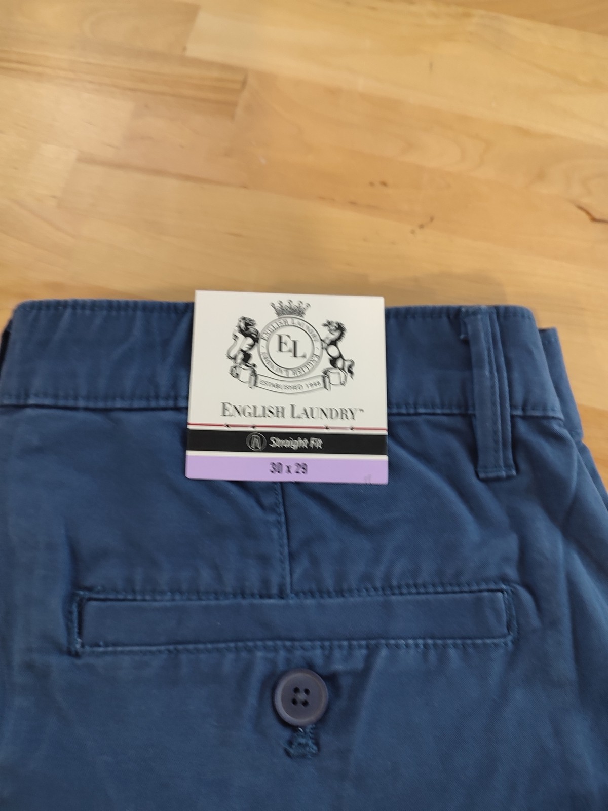 Men’s English Laundry Stretch Twill Breeze Chino Straight Leg Blue 30Wx29L