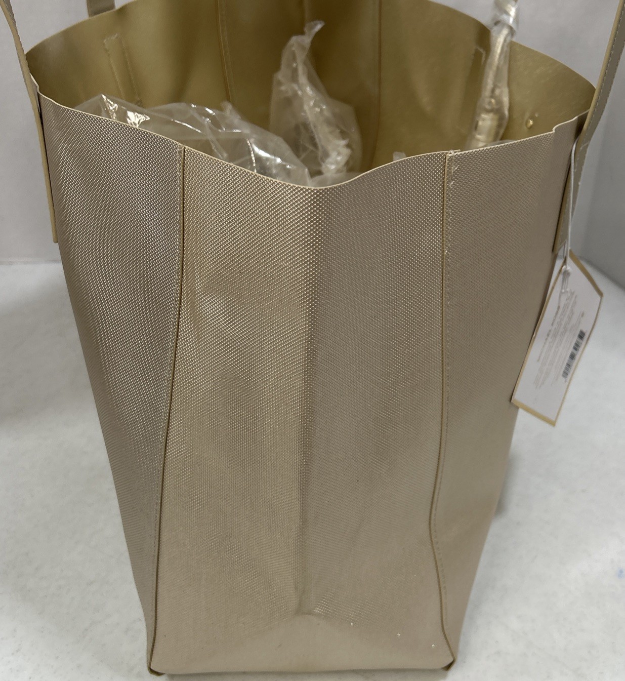 Michael Kors Gold Metallic Glamorous Glitter Large Tote Bag New! Beach Pool NWT