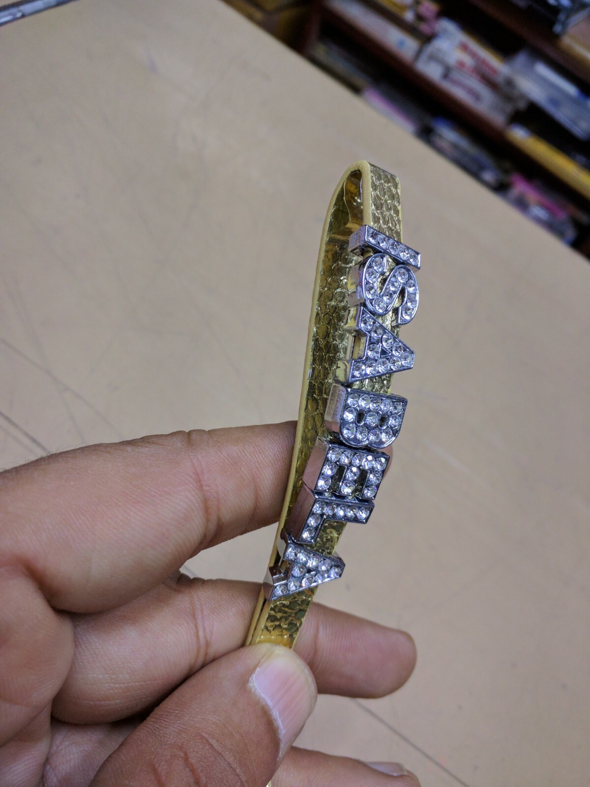 Personalize Key ring Key Chain With Your Name Diamond Letters As Show In Picture