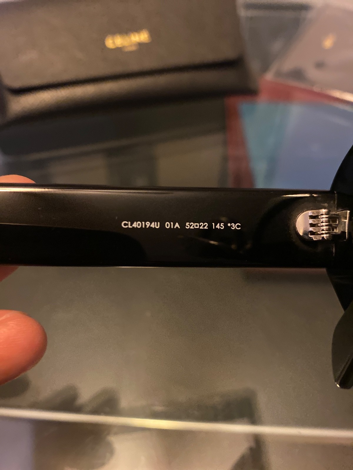 Celine Triomphe CL40194U Sunglasses – Black Frame & Lens – Free Ship + Returns