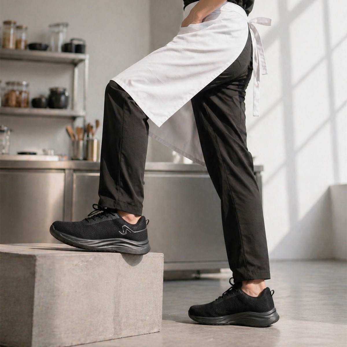 Comfortable Non-Slip Men’s Chef Kitchen Shoes Waterproof Oil Resistant Worker