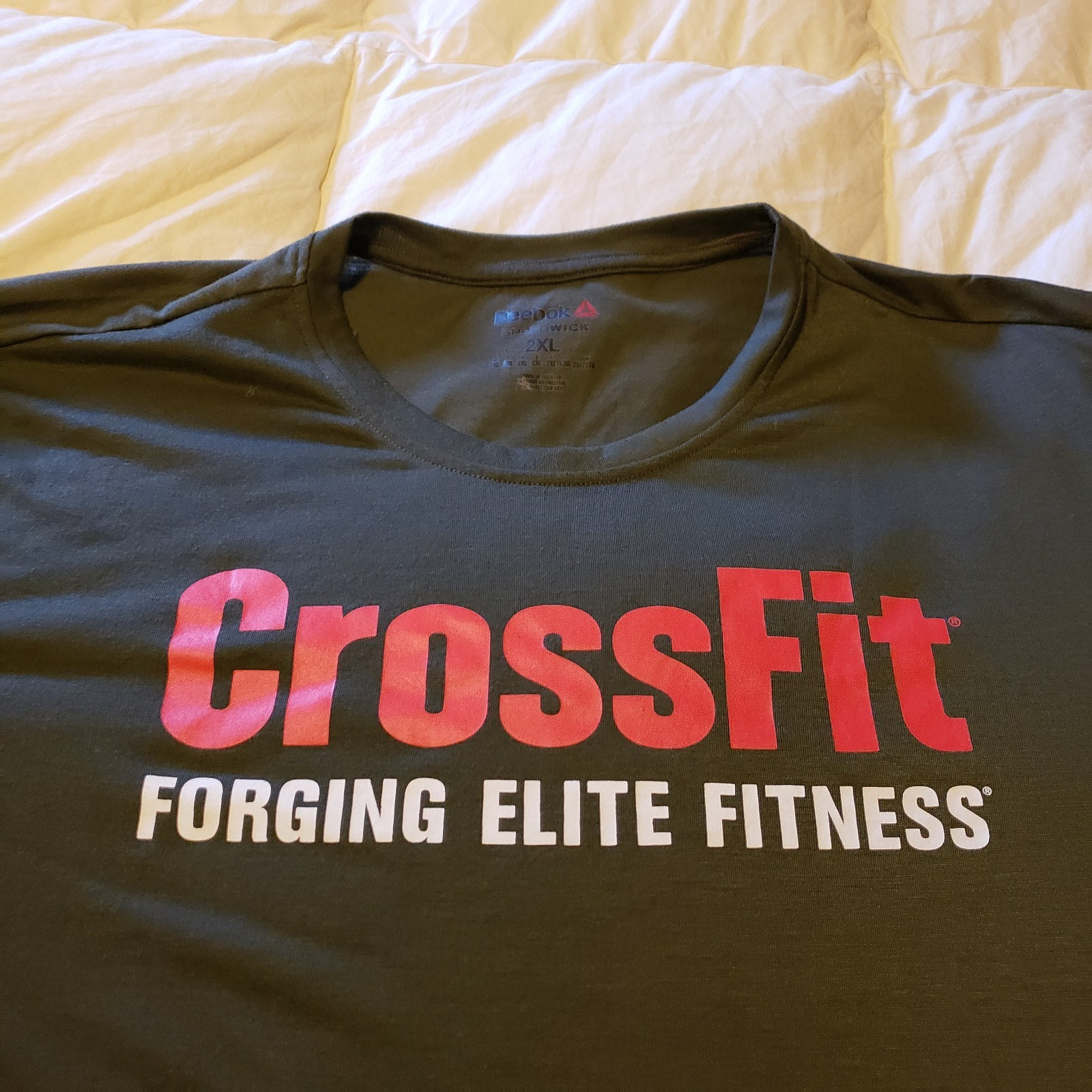 Reebok Men’s CrossFit “Forging Elite Fitness” Graphic T-Shirt 2xl poly