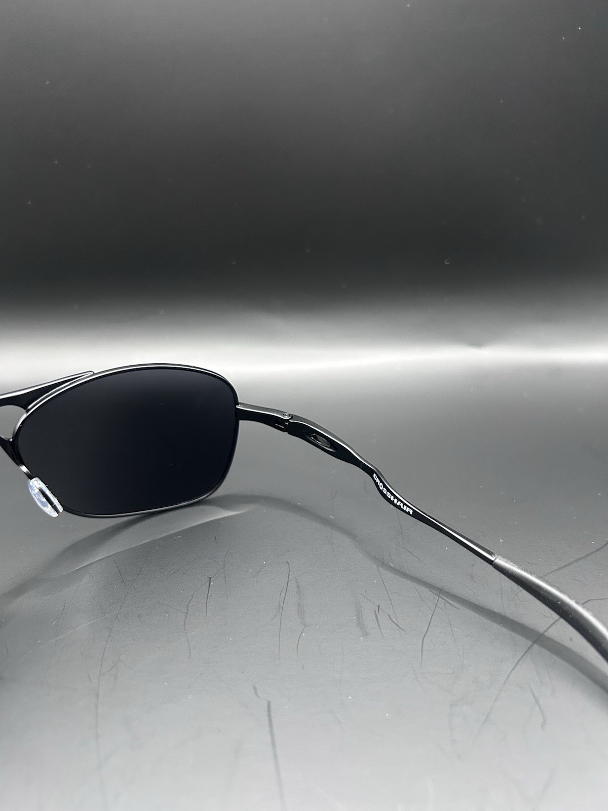 Oakley Crosshair OO4060 Polarized Sunglasses Matte Black Frame Gray Lenses NEW