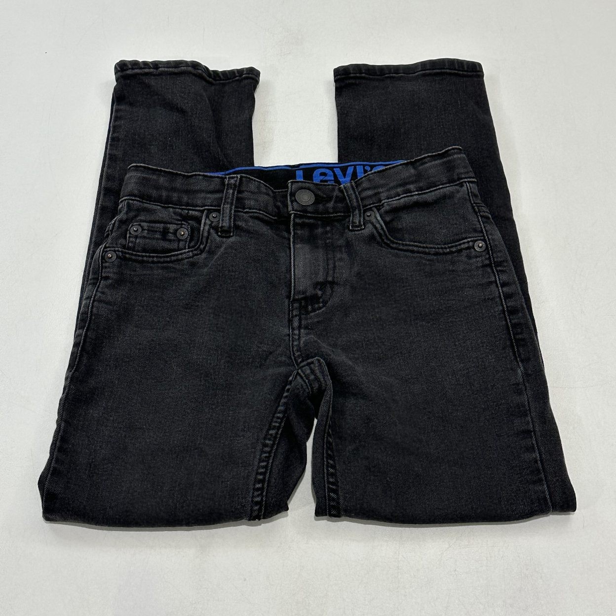 Levi’s Boys’ 502 Jeans Black W24 X L25 Five-Pocket, Size 8 REG / W24″ x L25″