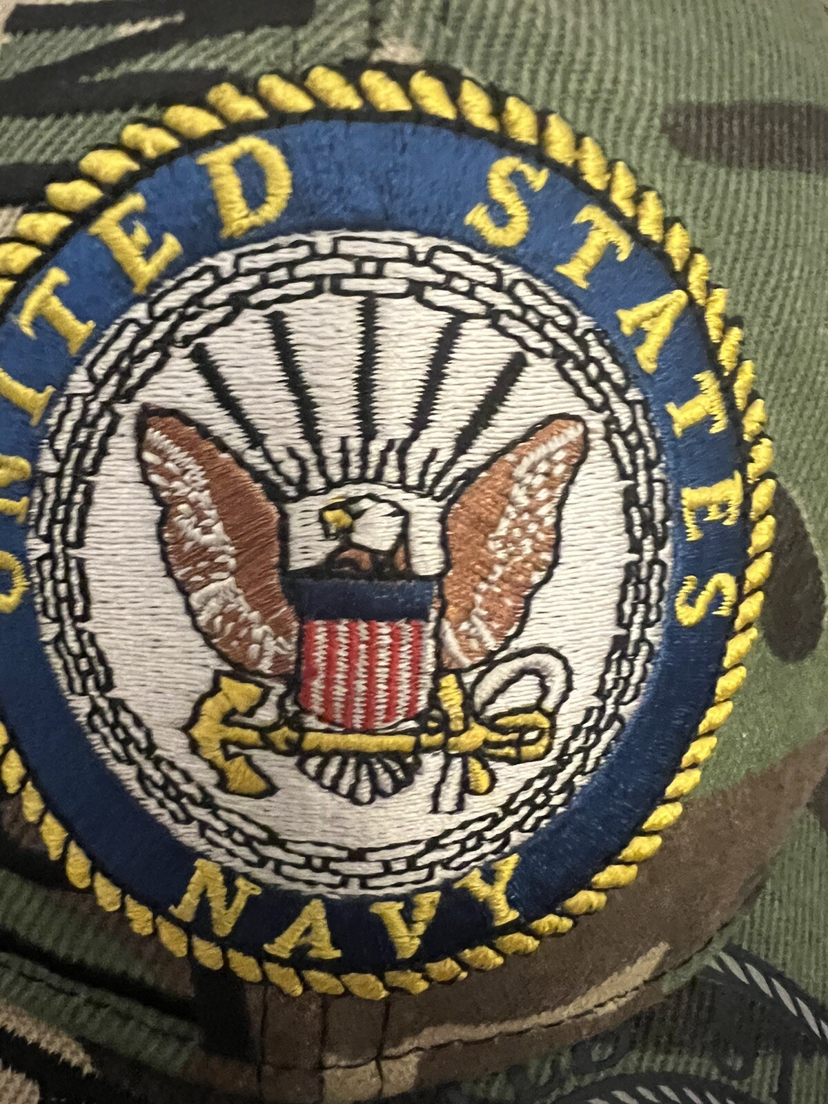 US Navy Armed Forces Camouflage Baseball Hat Cap USA Navy 3D Embroidered Adult