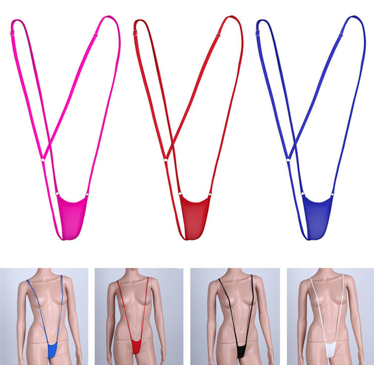Women’s Sexy Sling Shot Bikini Suspender G-String Thong Lingerie Teddy Underwear