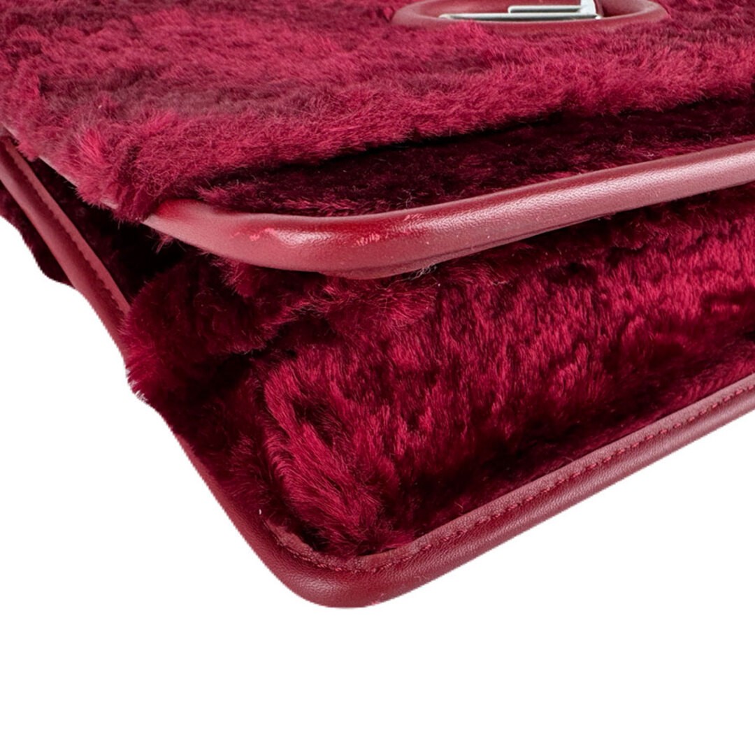 Fendi Shoulder bag Canayef fur Red 8BT284 A06E Size: W:9.4×H:7.9 in.