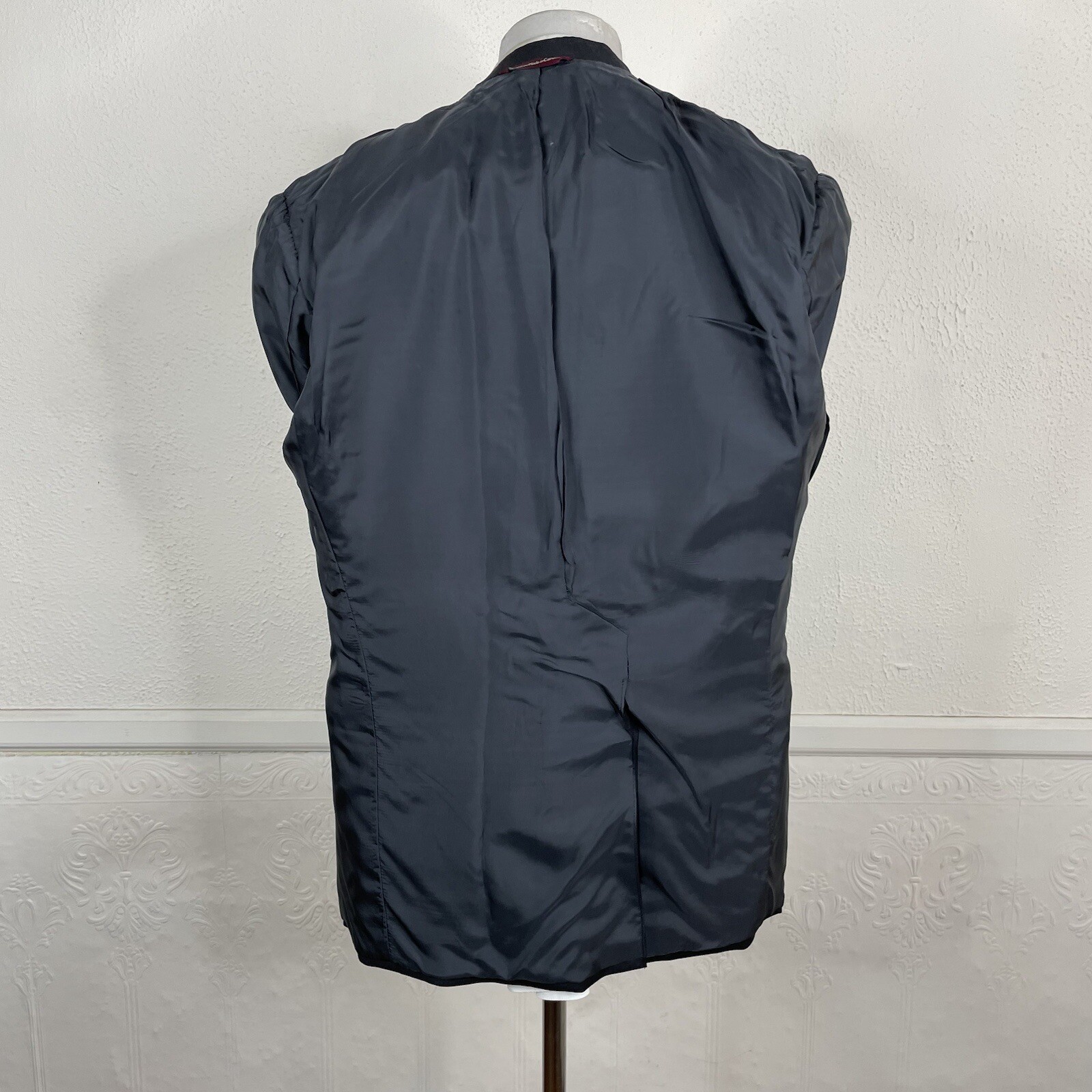 Samuelsohn Blazer Jacket Mens 42R Solid Dark Gray Dormeuil Amadeus