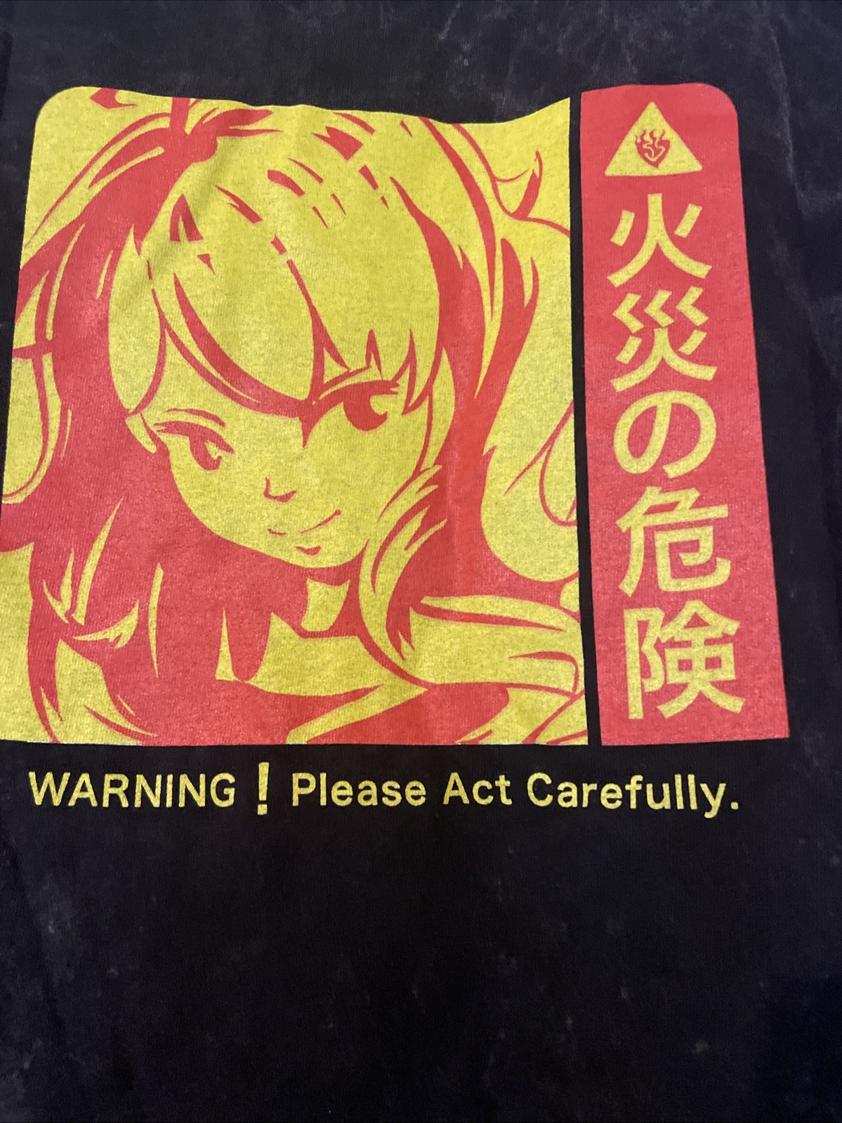 Official 2020 RWBY Yang Fire Hazzard Dark Heathered T Shirt Size M
