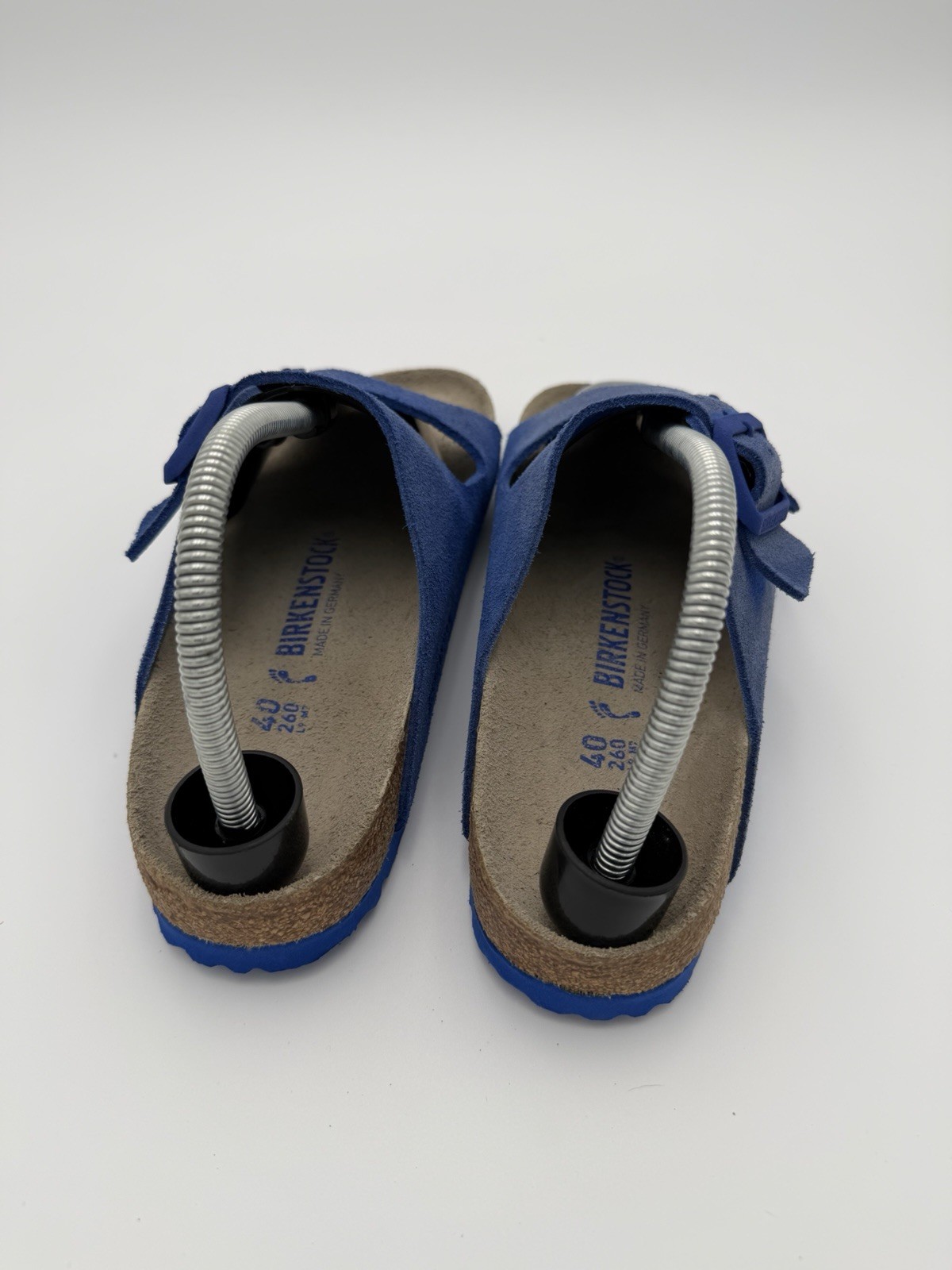 Birkenstock Arizona Ultra Blue Suede Soft Footbed Narrow Select Size W9, M7
