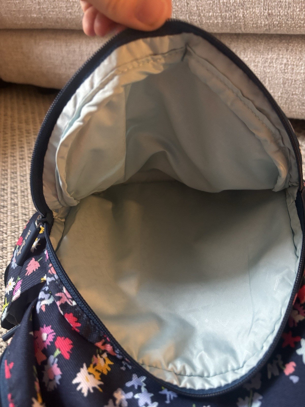 Vera Bradley Small Backpack SCATTERED WILDFLOWERS EUC