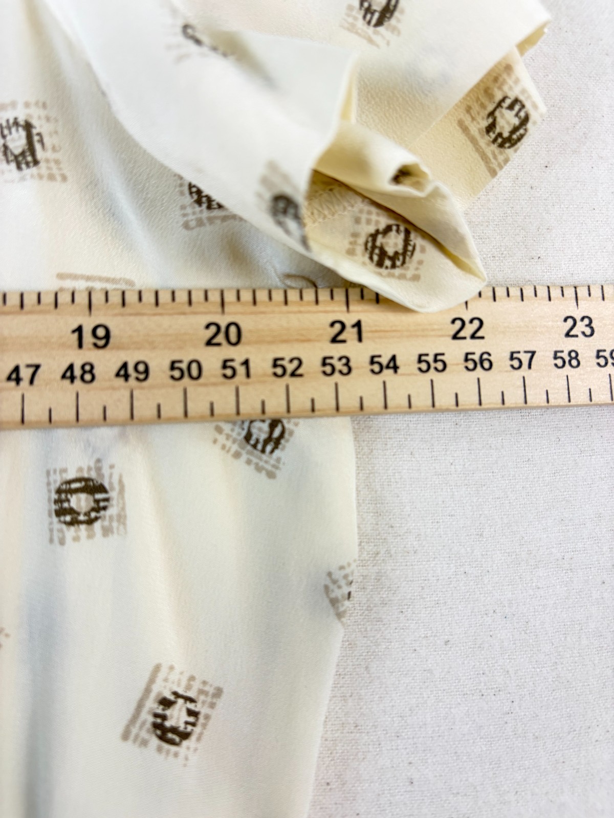 Vintage Norton McNaughton Blouse Size 14 Silk Geometric Multi
