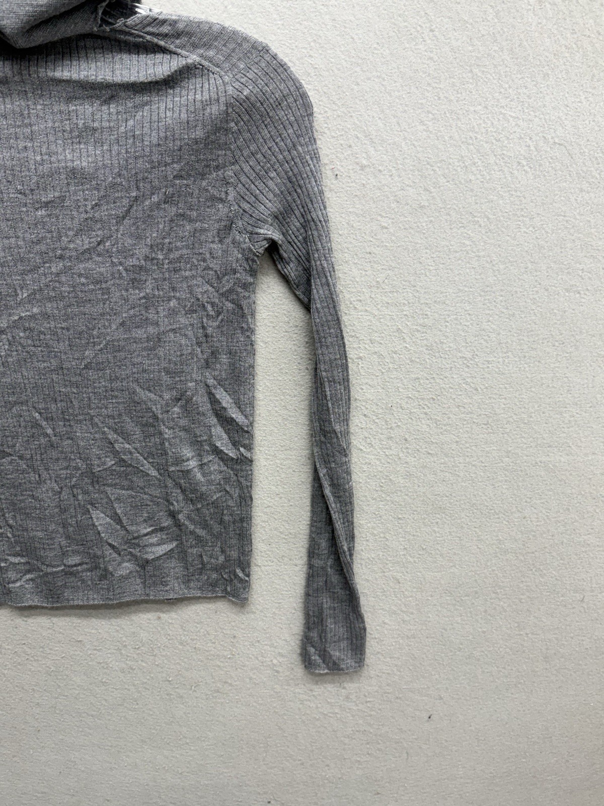 Buck Mason Womens XS Gray Featherweight Silk Cashmere Sweater MSRP $198