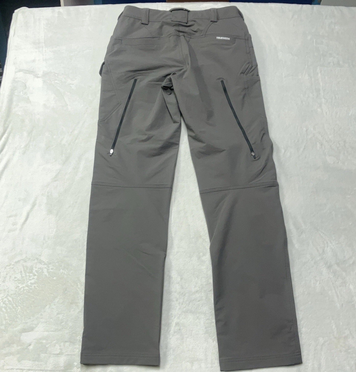 Truewerk Pants Gray T1 Pro WerkPant With Knee Pads Nylon Cargo Mens 32×34
