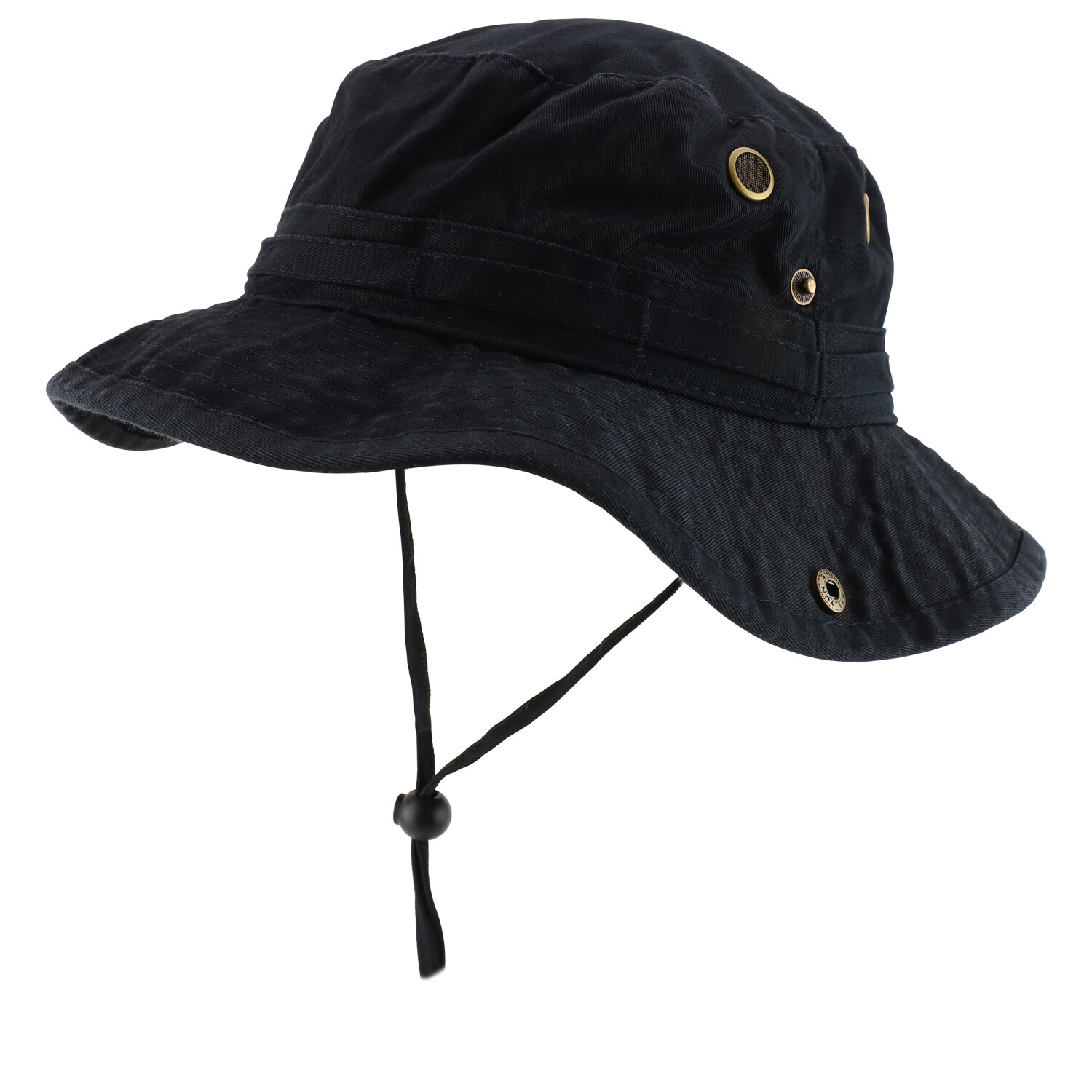Cotton Twill Washed Bucket Hunting Hat with Chin Strap- FREE SHIPPING