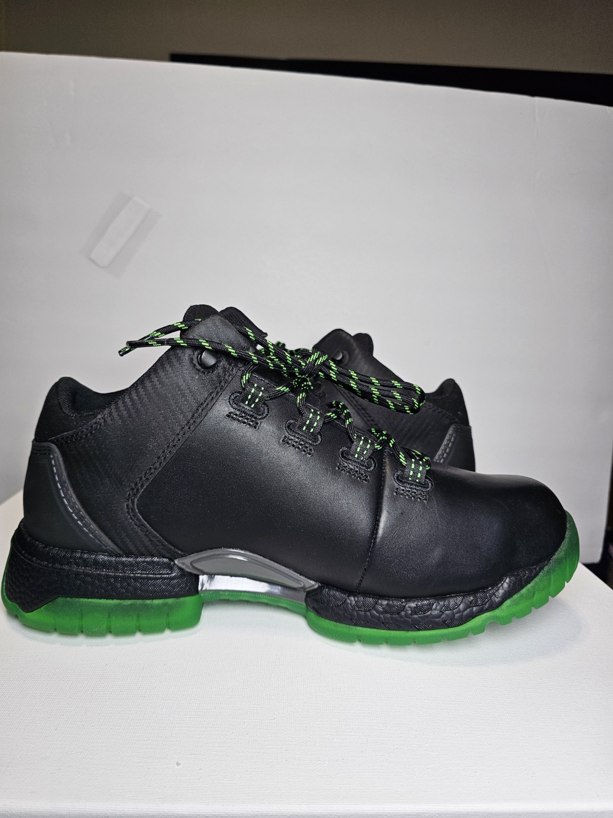Hytest FootRests 2.0 Safety Work Shoes Black Green Nano Toe Men’s Size 13 New