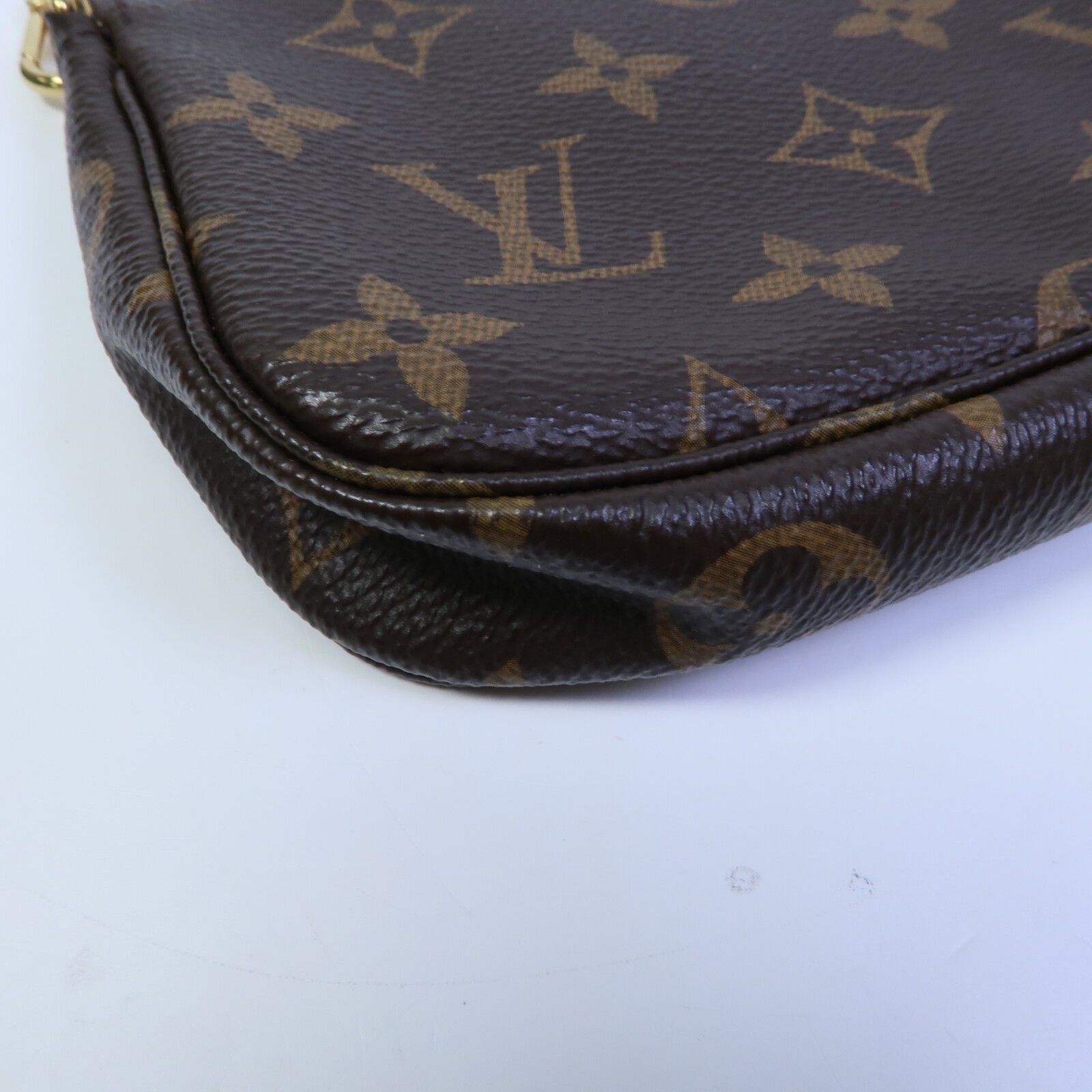 LOUIS VUITTON LV GHW Mini Pochette Accessoires Handbag M58009 Monogram Brown