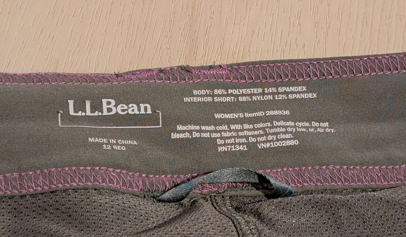 LL Bean Brown Skirt/Skort Size 12Reg Active wear