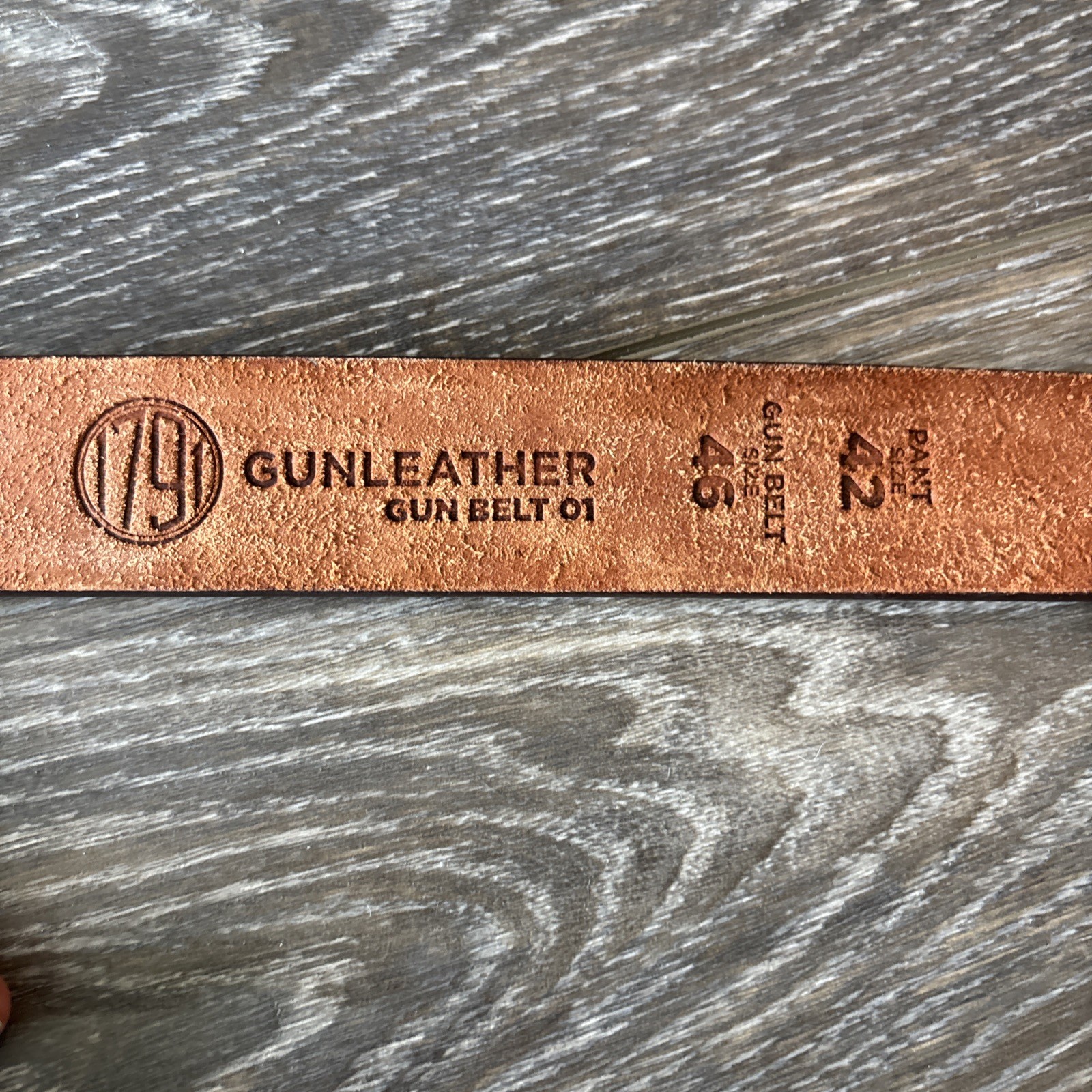 1791 Heavy Duty Work Belt 1.5” Gun Leather Gun Belt – Waist 42”, Gun Size 46”