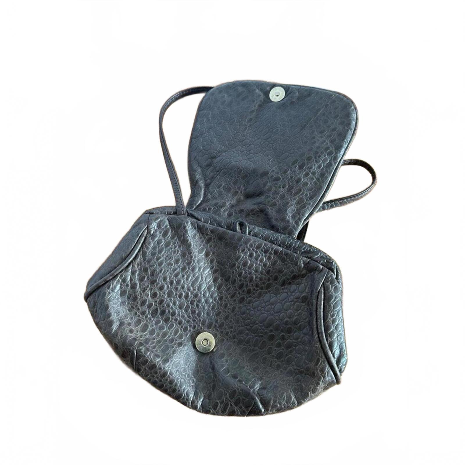 Abstract Studded Clamshell Purse