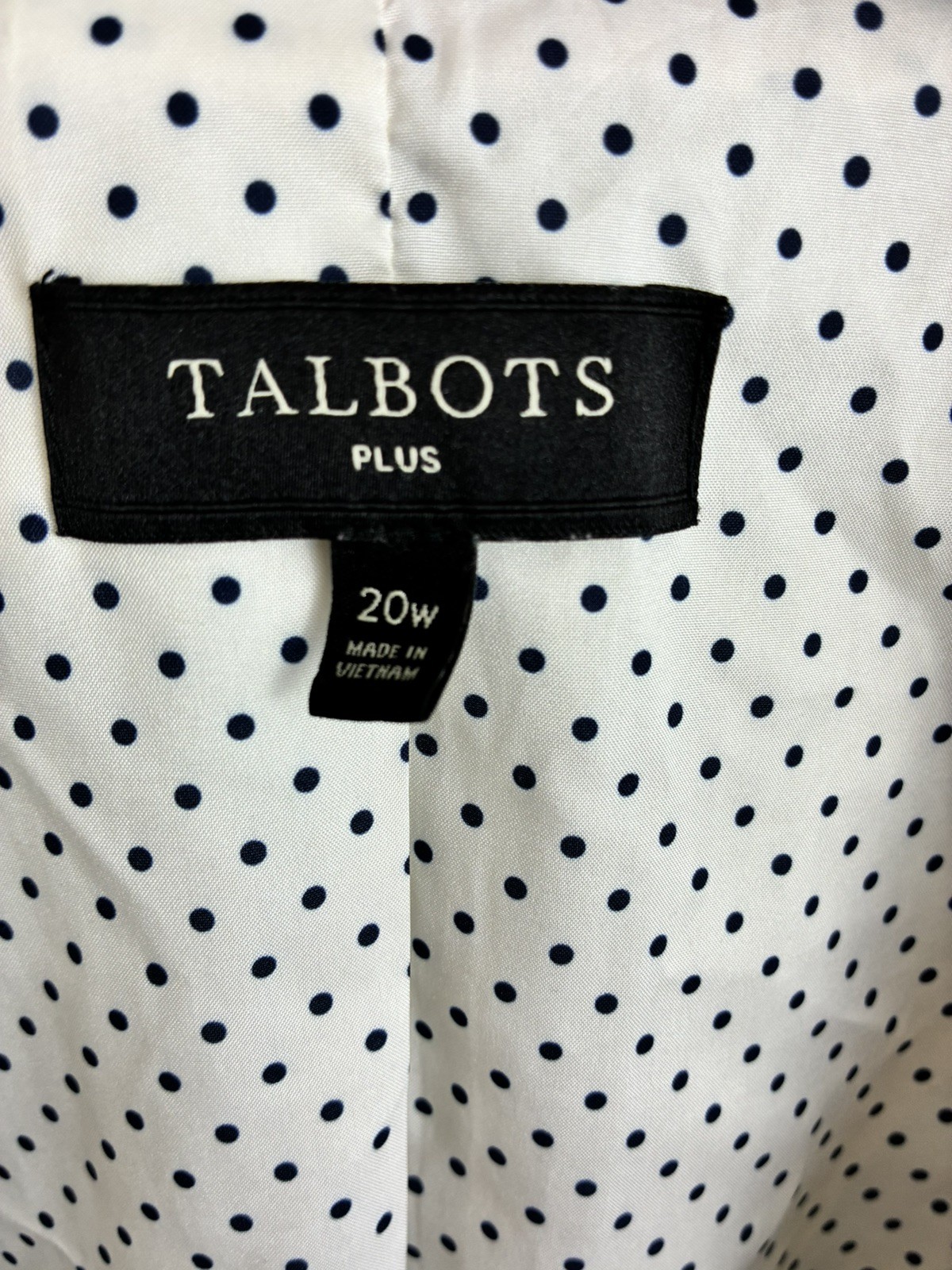 Talbots Plus Ponte Knit Blazer NWT Women’s Sz 20W Gray Minimalist Modal Office