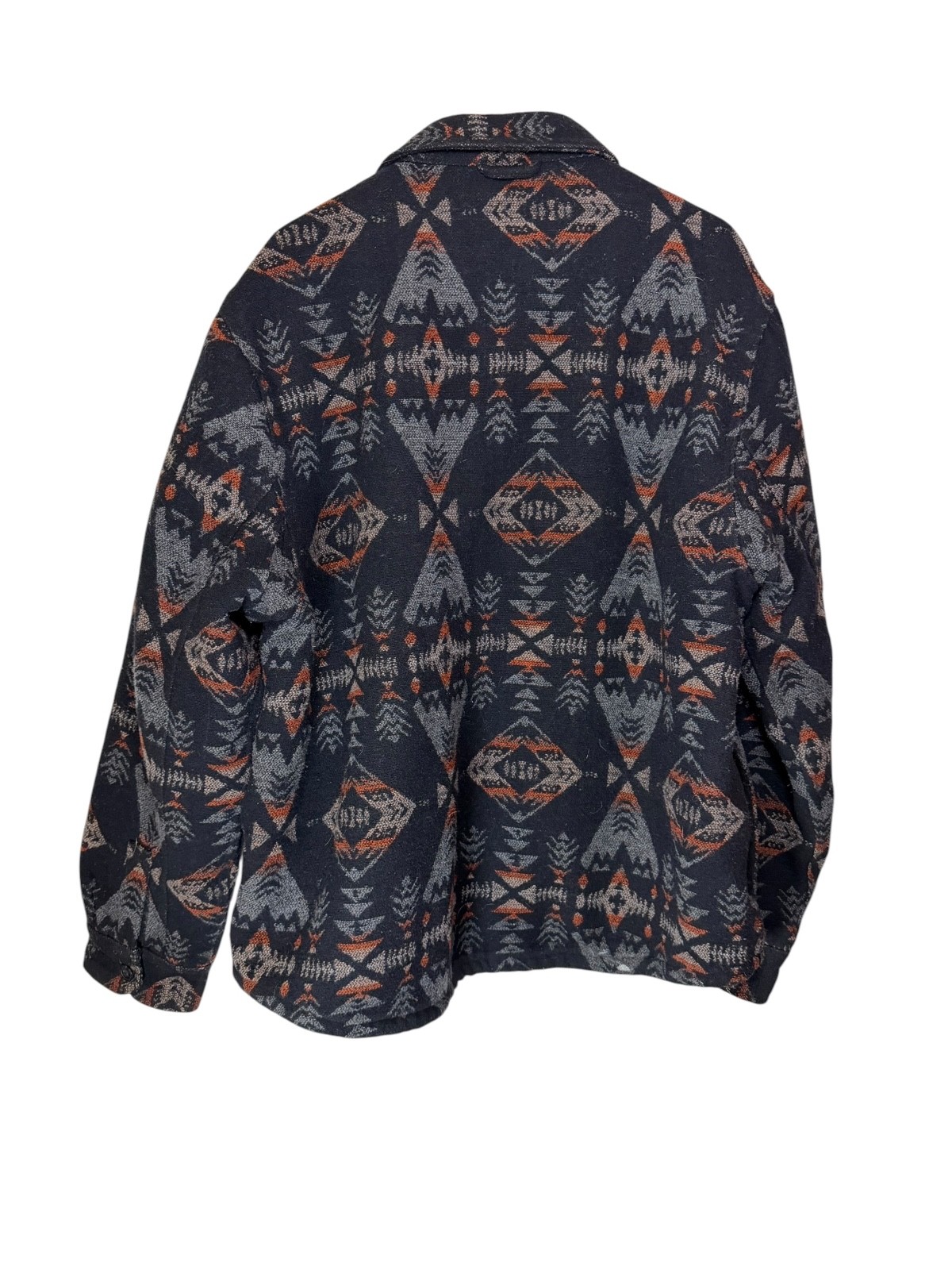 Jachs New York Sherpa Lined Aztec Jacket Shirt Mens XL Western Shacket