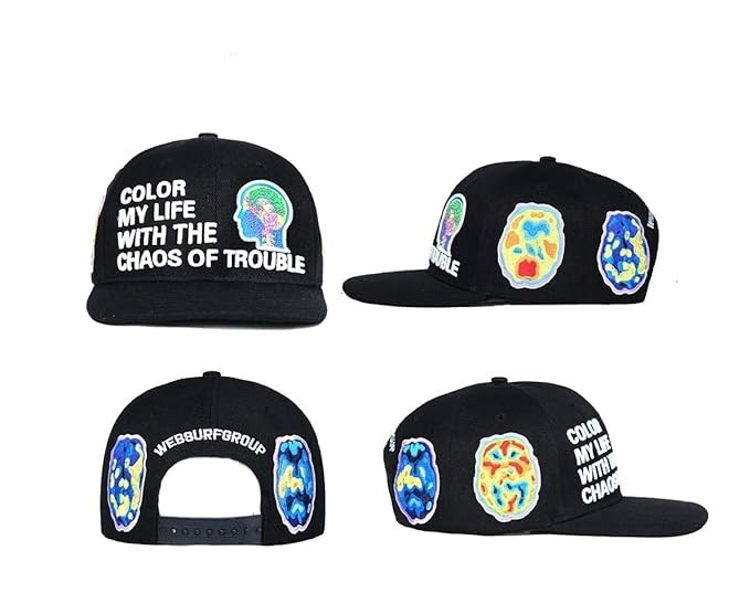 New – 1 PACK Brain Embroidered Baseball Cap, Adjustable Cotton Hat for Men Women