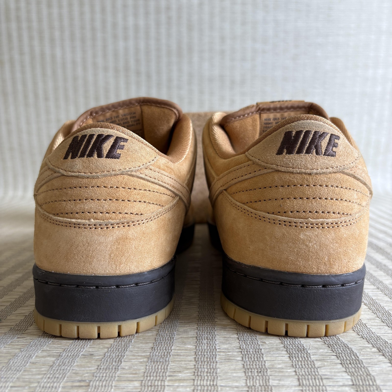 Nike SB Dunk Low Pro Wheat Mocha Shoes Mens 12 Brown Suede Sneakers BQ6817-204