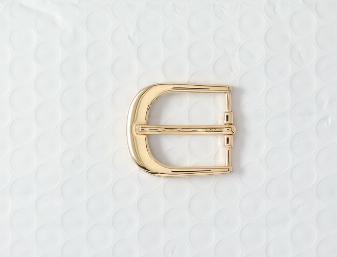 1 inch(25mm)BUCKLE+KEEPER SET(#211g) GOLD COLOR BONUS RIVETS USA.