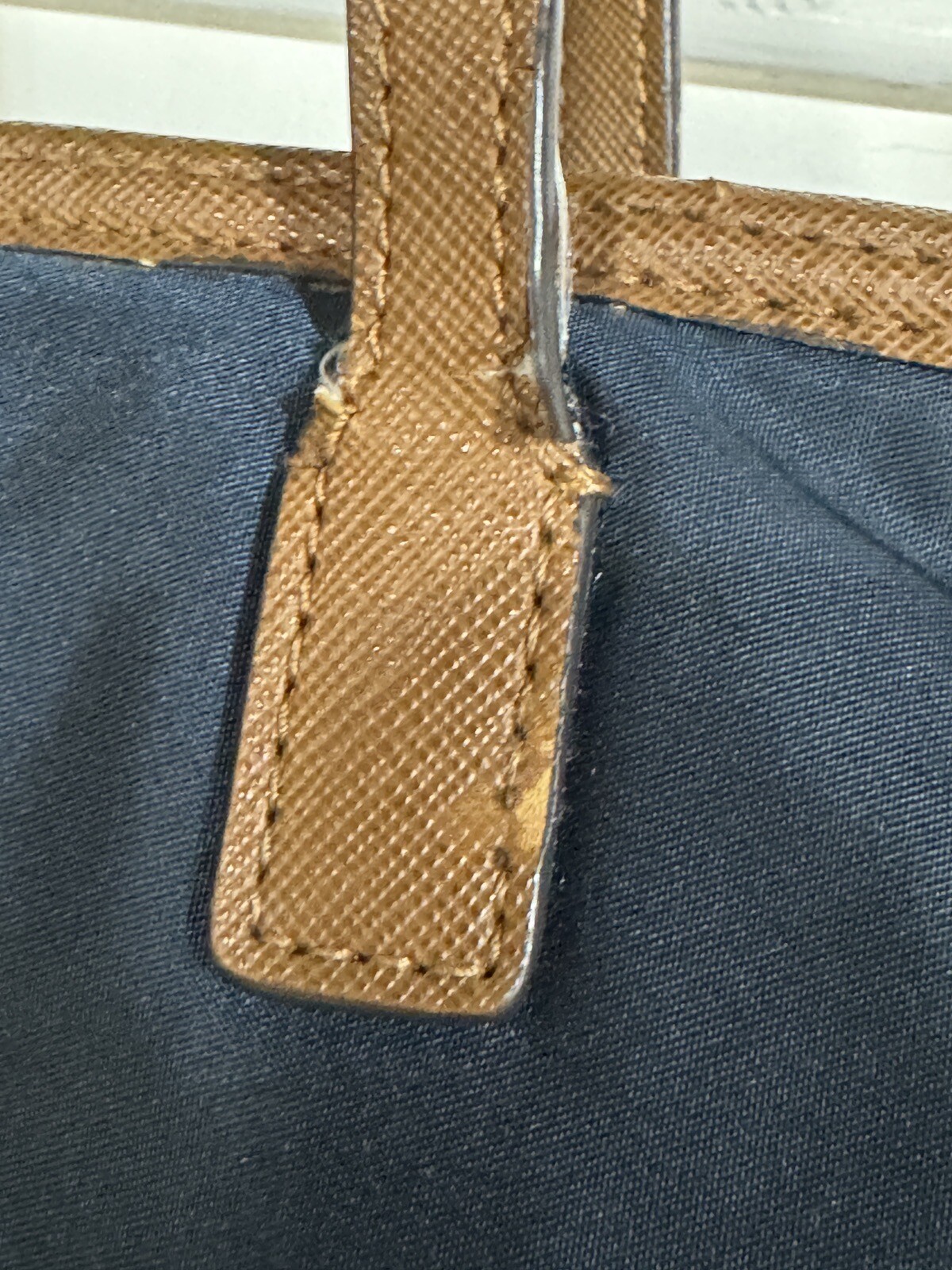 Michael Kors Purse Navy Kempton Tote Bag See Some Damage And Wear In Pictures