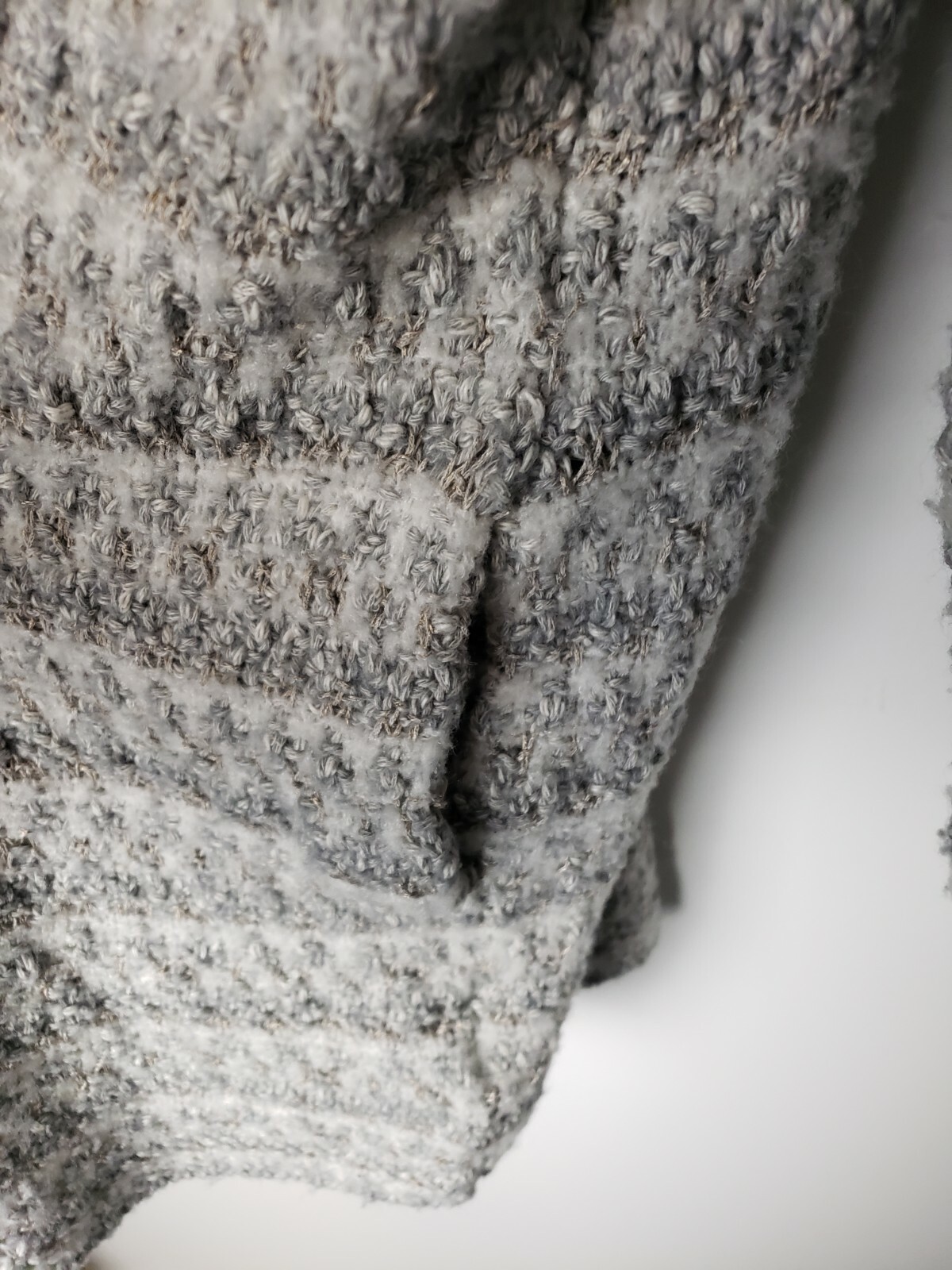 Joie Size S Loredo Boucle Cardigan Gray Knit Open Front