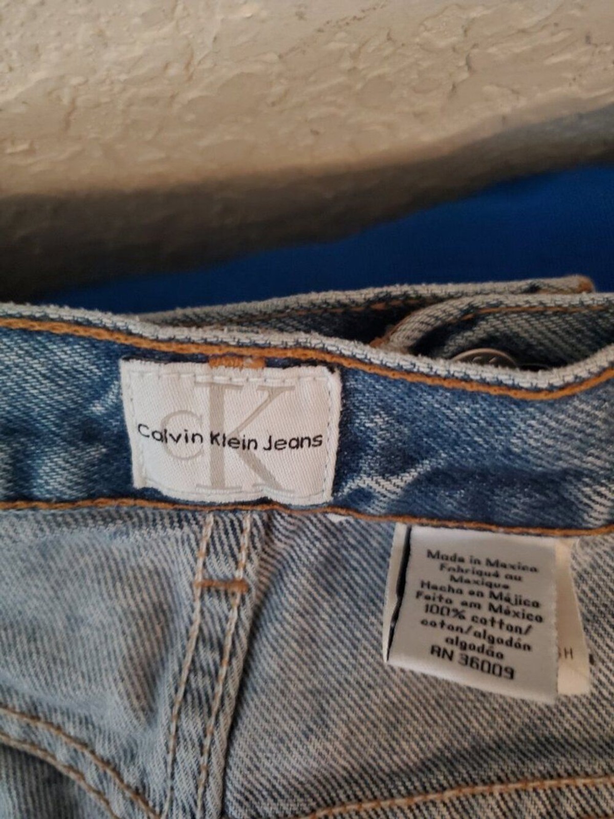 VTG Calvin Klein boot cut double stone wash jeans