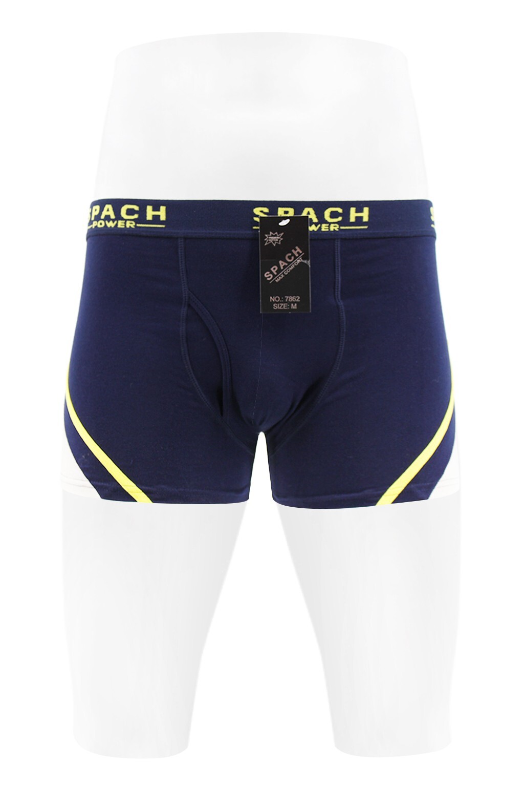 SPACH Pack Men Premium Soft Comfort Cotton Blend Underwear Fashion Boxer Brief