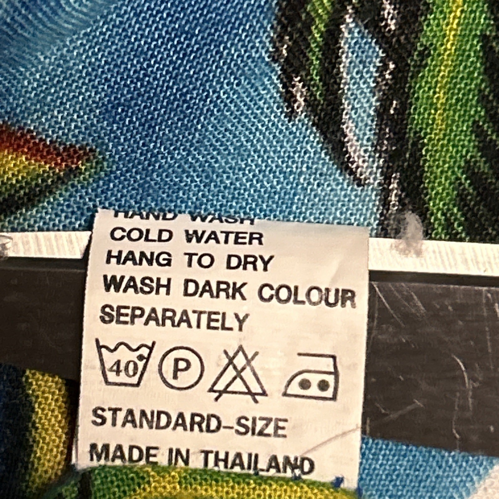 ISLAND EXPRESSIONS 100%RAYON hand wash Blue Button Front size XXXXL