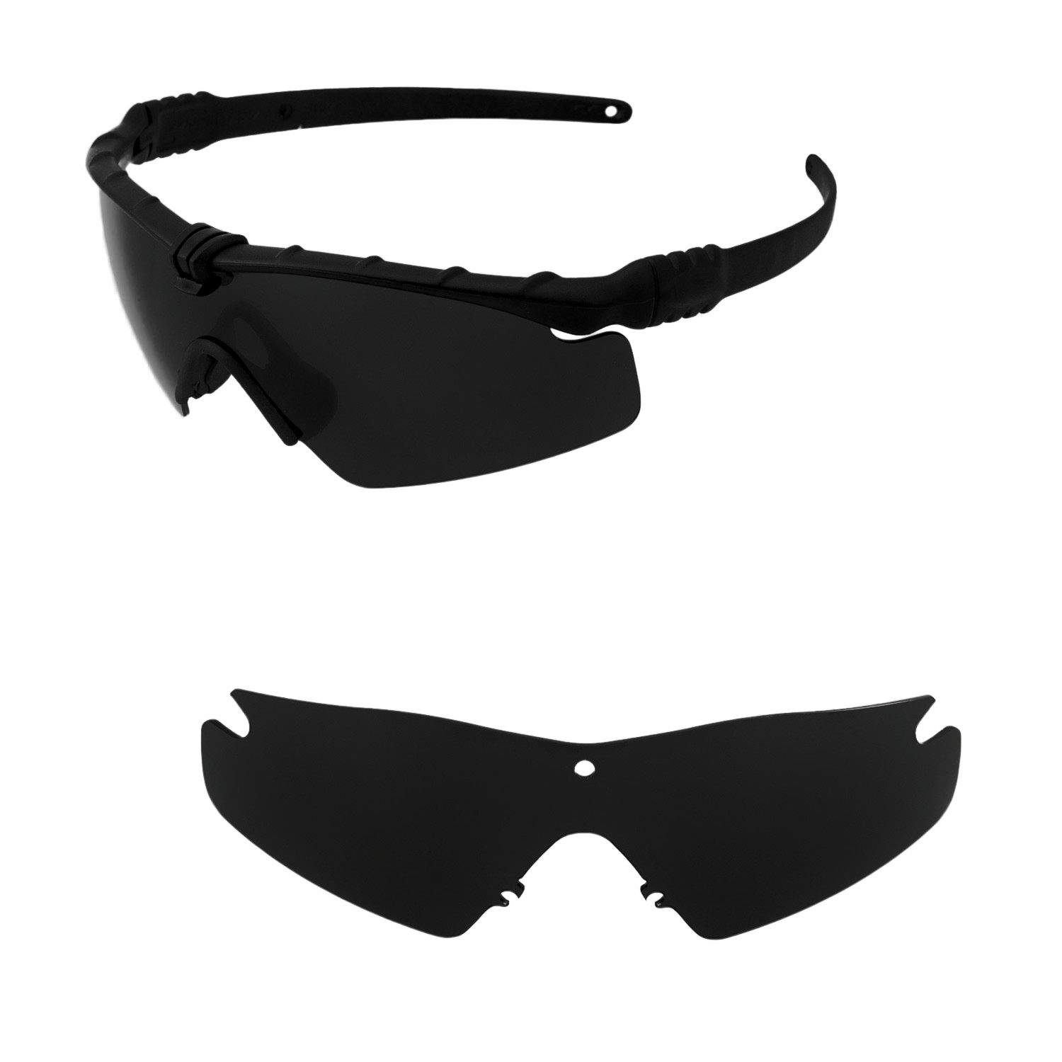 stealth black polarized Lenses for M Frame 3.0/frame clip&nose clip/head strap