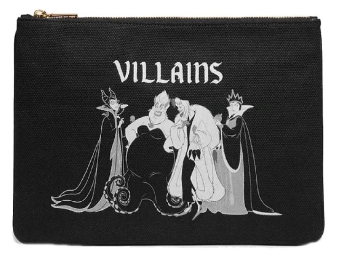 Disney X Coach Corner Zip Wristlet 30 With Villains Motif