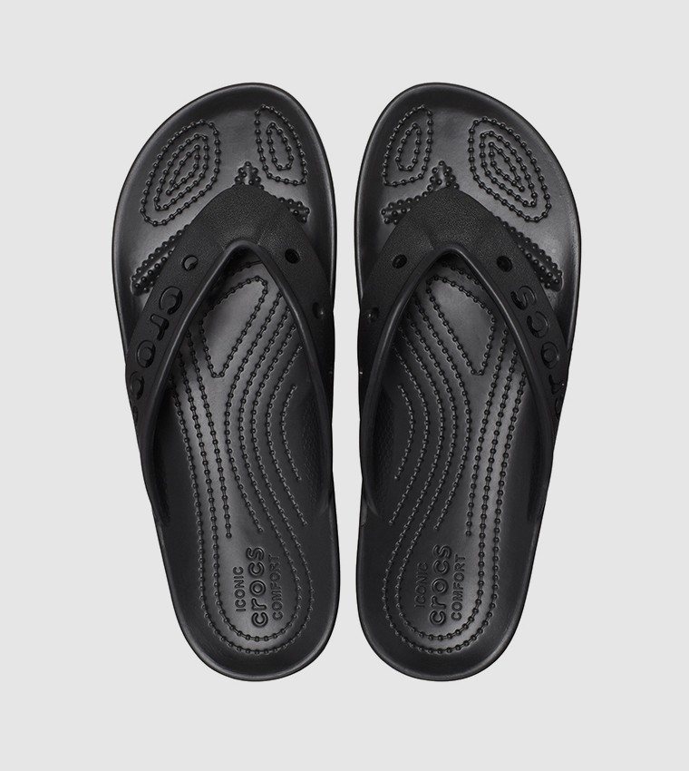 Crocs Unisex Baya II Flip Sandal for Mens and Womens Black (208192-001)