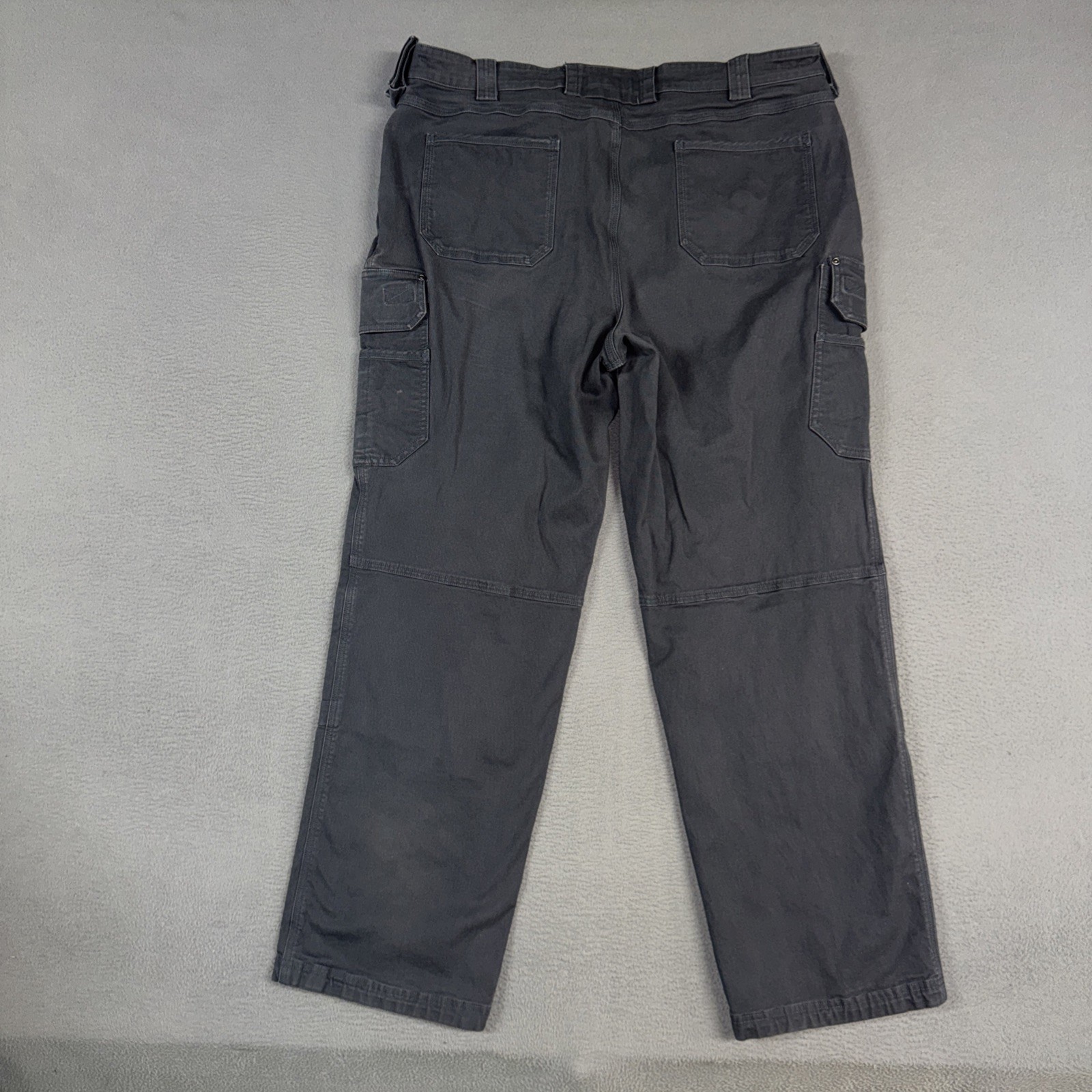 Duluth Flex Fire Hose Pants Mens 42×32 (Fits 38×32) Gray Ultimate Relaxed Cargo