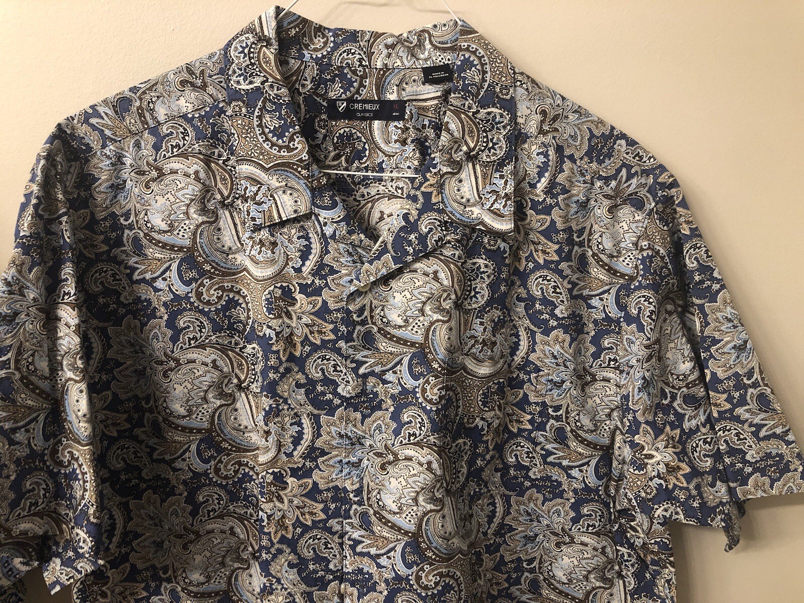 NWOT Daniel Cremieux Mens Classics Paisley Blue Gray XXL 2XL Sharp Color!
