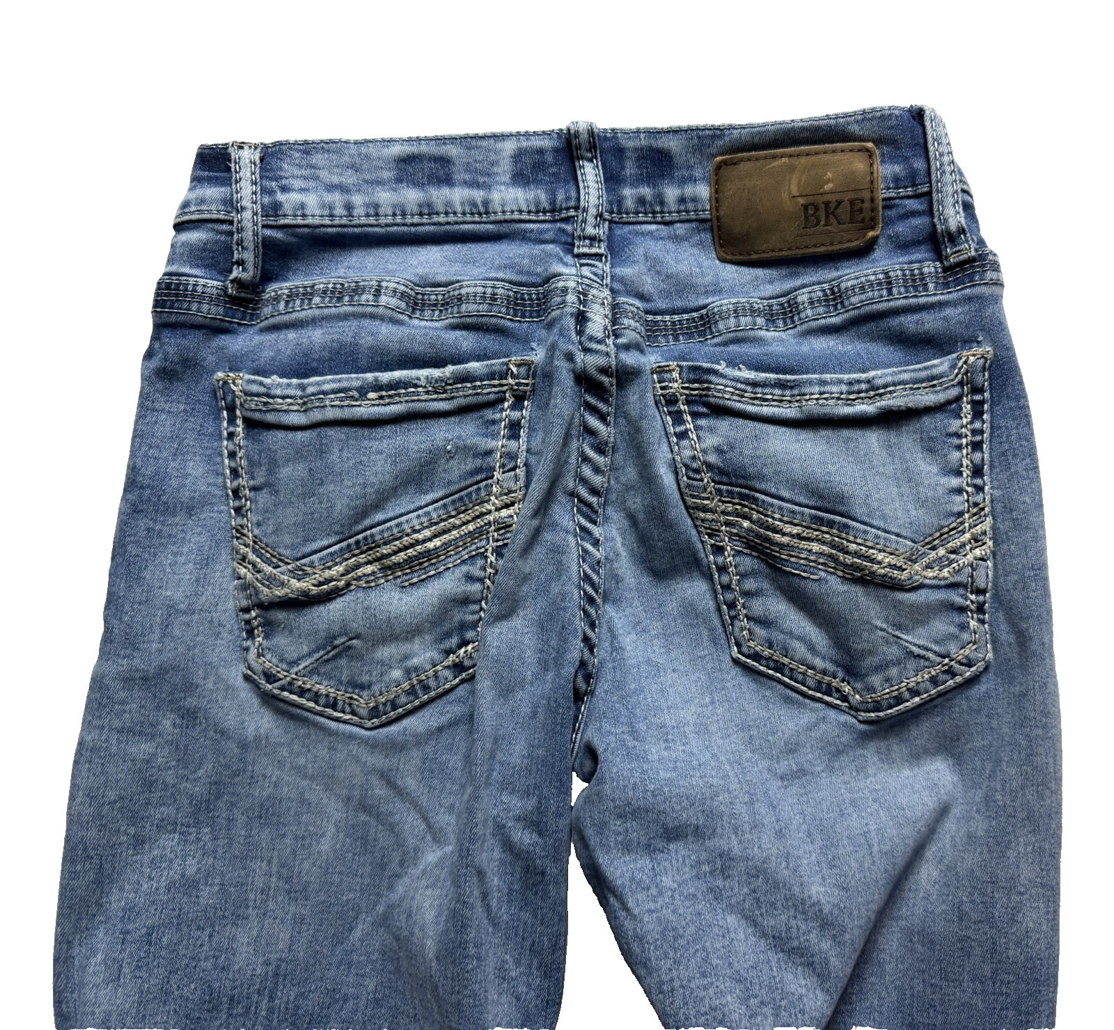 Buckle BKE Mens JAKE Bootleg Denim Jeans Sz 29XL Distressed FREE SHIPPING