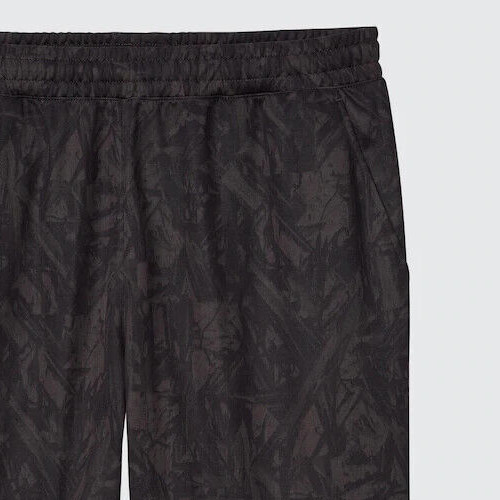 Uniqlo x Meguru Yamaguchi Men DRY-EX Printed Shorts Black XL NWT