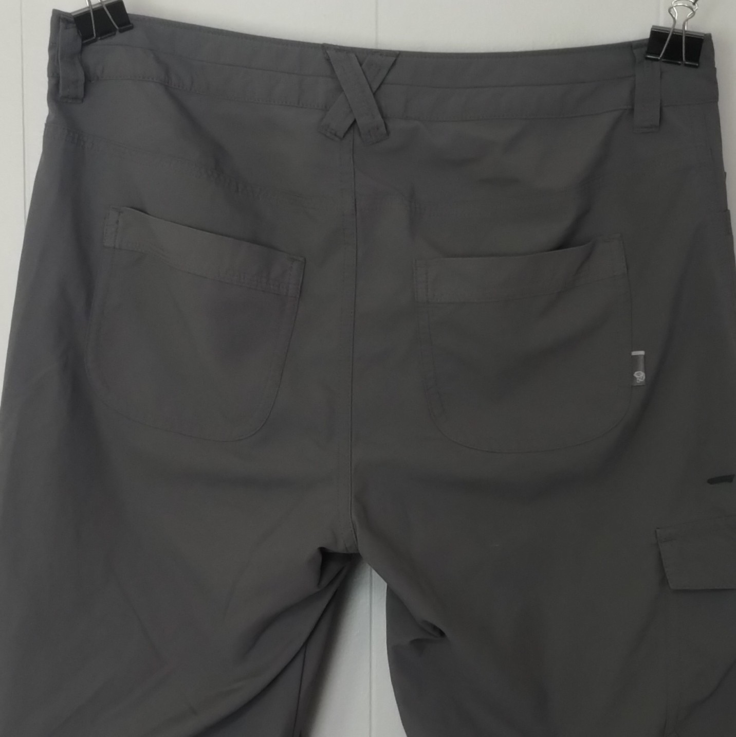 Mountain Hardwear Women’s Gray Cargo Pants Straight Leg Ripstop Nylon 30″