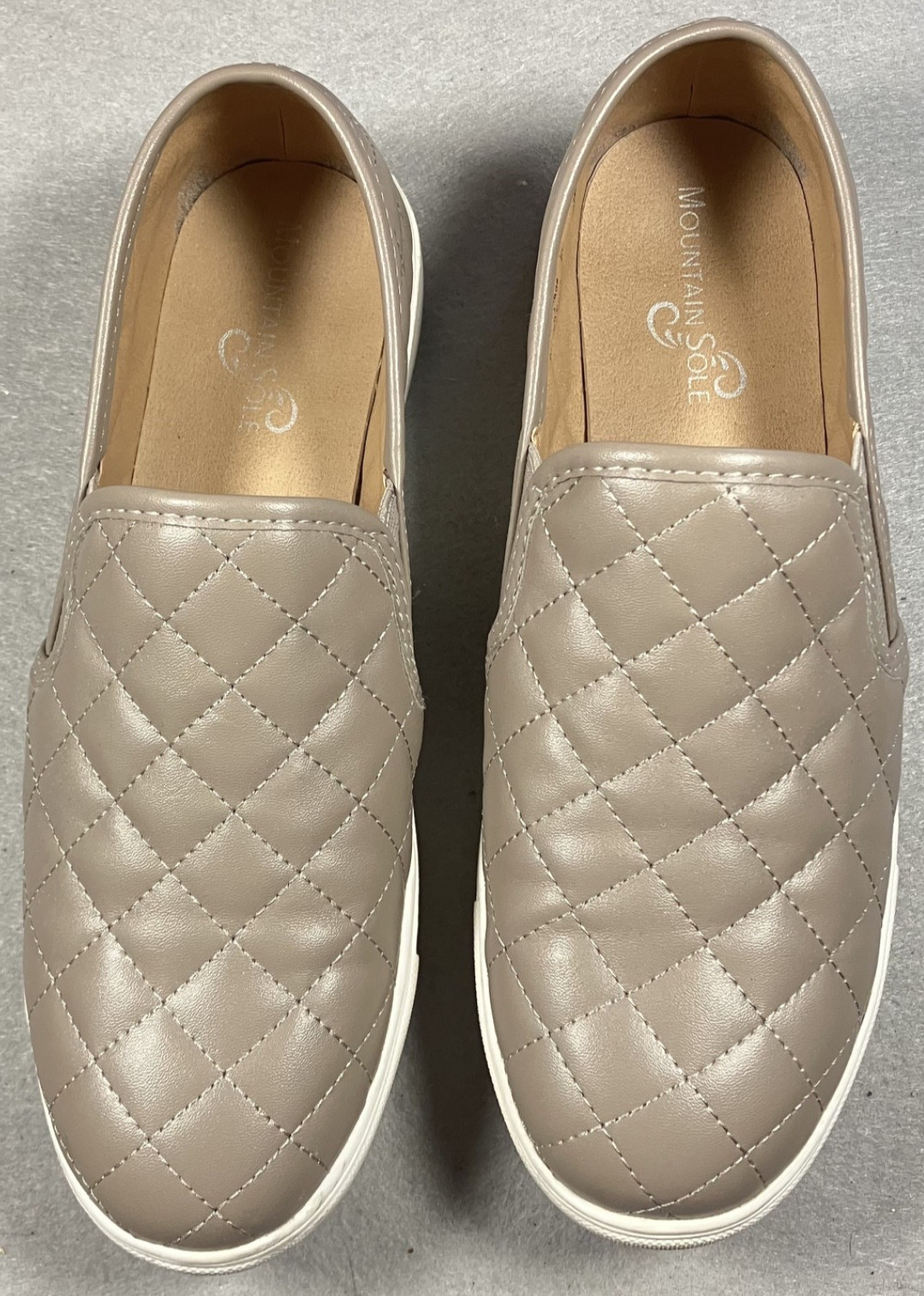 MOUNTAIN SOLE Slip On Women’s Sneaker Gray (Brown) Size 9 #4362