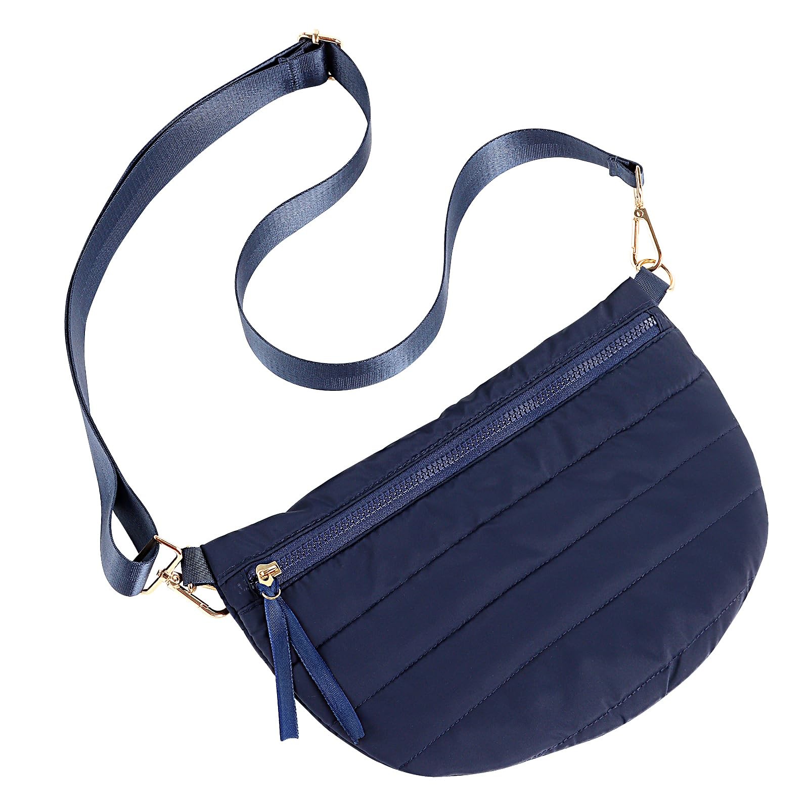 Dealkion Quilted Crossbody Bags for 12 inches x 8 x 0.6 inches, Navy